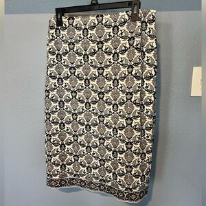 Max Studio A Line Floral Skirt XL